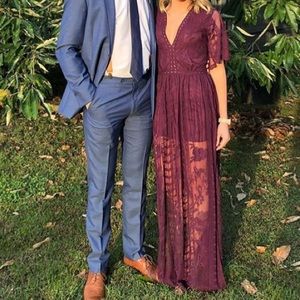 Maroon romper dress!